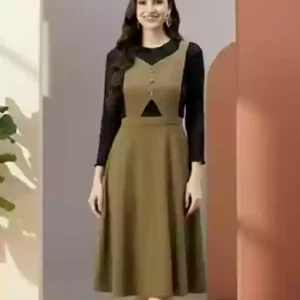 Women Pinafore Flared Dress