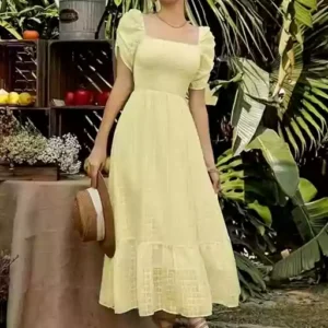 Women's Square Neck Puff Sleeve